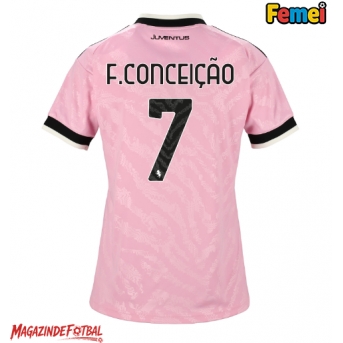 Juventus Francisco Conceicao #7 Tricou Fotbal Replică 2026-27 Femei Deplasare